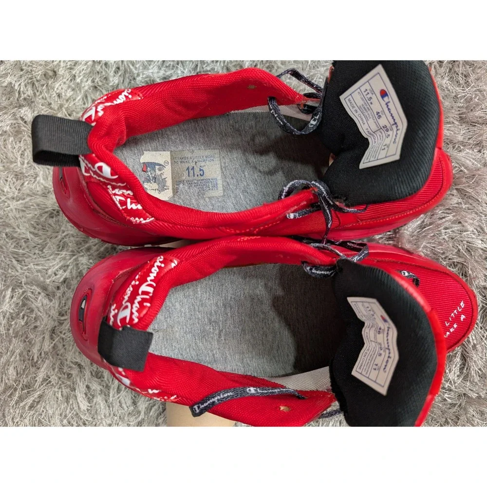Champion 93Eighteen King Red Leather Sneakers Mens 11.5 CMS10026M
